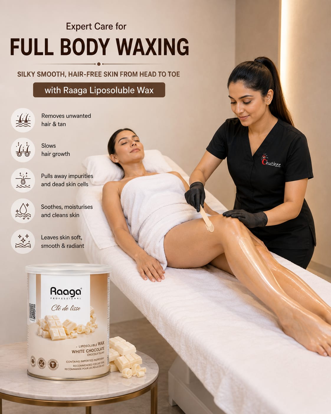RICA White Chocolate Wax – Full Legs