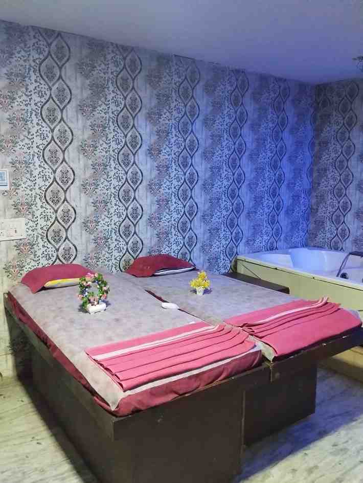 The Osian Luxury bed area