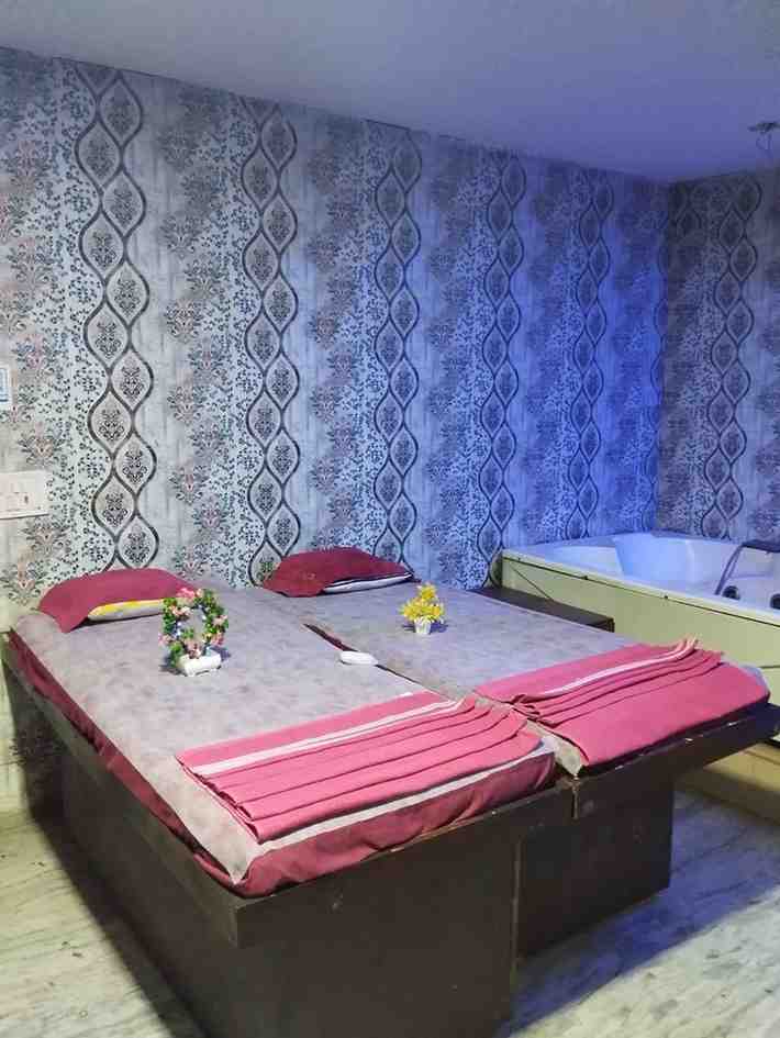 The Osian Luxury bed area